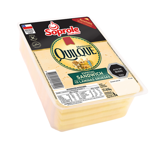 Queso Quilque Mantecoso Sándwich Laminado 416g